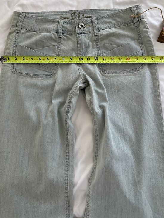 NWT Spoon Jeans Juniors 13 – Light Wash Wide Leg Stretch Denim - Picture 9 of 9
